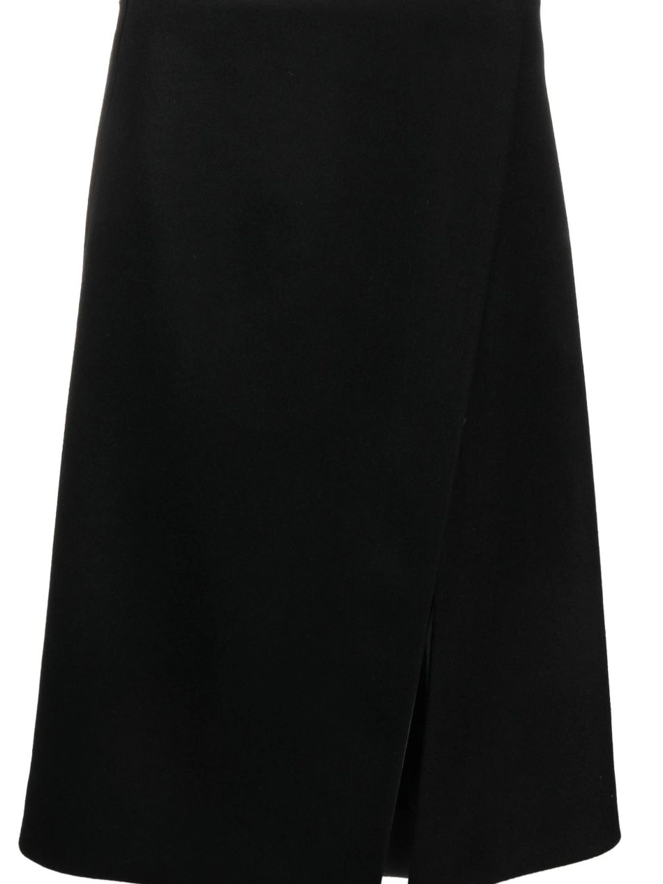Women McCartney skirt front-split A-line felted Stella 0713